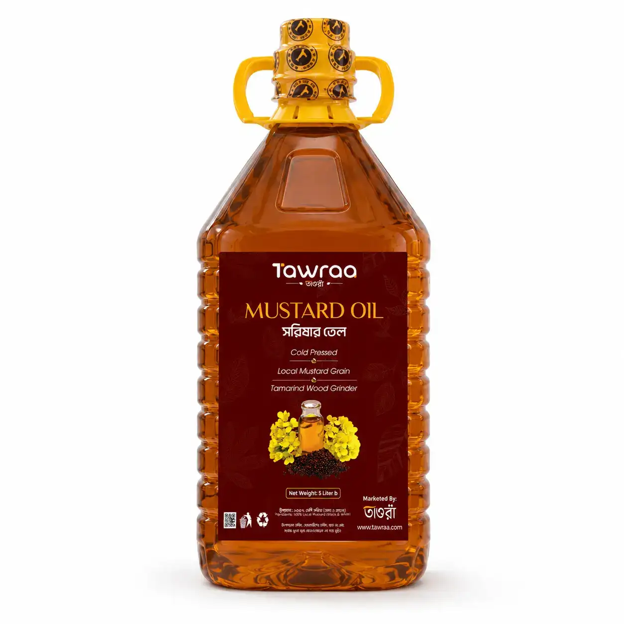Tawraa Premium Mustard Oil (সরিষার তেল) - 5 Liter 2