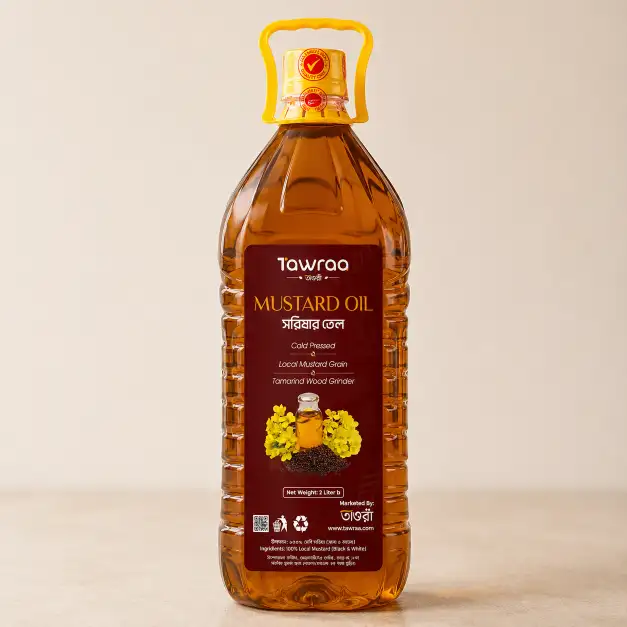 Tawraa Premium Mustard Oil (সরিষার তেল) - 2 Liter 2