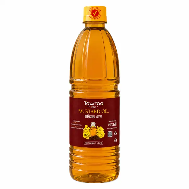 Tawraa Premium Mustard Oil (সরিষার তেল) - 1 Liter 4